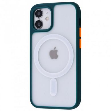 Чехол накладка Matte Color Case TPU с MagSafe для iPhone 12/iPhone 12 Pro Forest Green