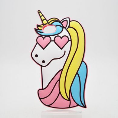 Чохол cиліконовий об'ємний 3D I love Unicorn Case для iPhone 7/8