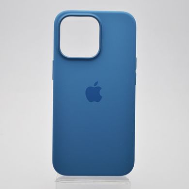 Чохол накладка Silicone Case Full Cover з MagSafe Splash Screen для iPhone 13 Pro Blue Jay