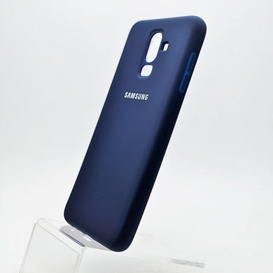 Матовий чохол New Silicon Cover для Samsung J810 Galaxy J8 (2018) Blue Copy