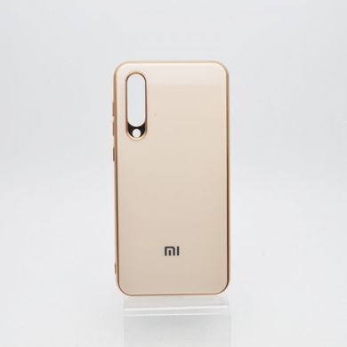Чехол глянцевый с логотипом Glossy Silicon Case для Xiaomi Mi9 SE Gold