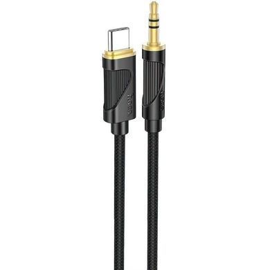 Кабель AUX Hoco UPA30 Type-c to 3.5mm (P) 1M Black (Черный)