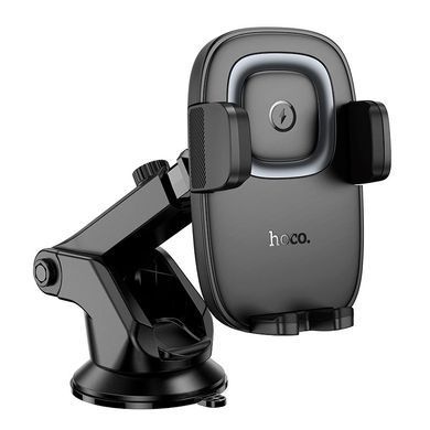 Автодержатель с беспроводной зарядкой Hoco HW32 Crown 15W Wireless Fast Charging Black
