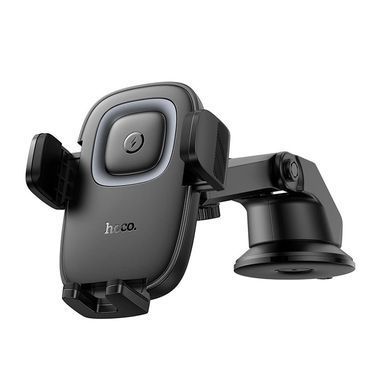 Автодержатель с беспроводной зарядкой Hoco HW32 Crown 15W Wireless Fast Charging Black