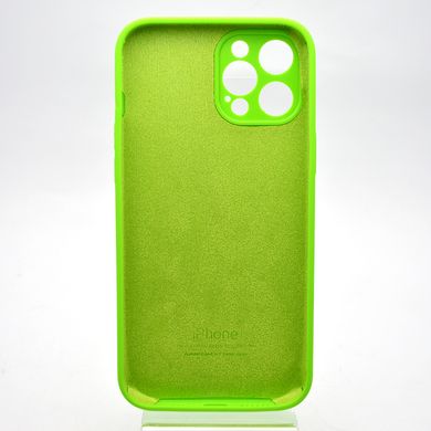 Чехол накладка Silicon Case Full camera для iPhone 12 Pro Max Green/Салатовый