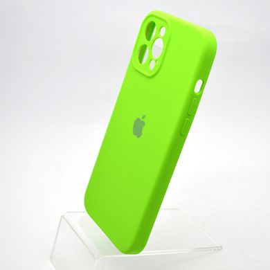 Чохол накладка Silicon Case Full camera для iPhone 12 Pro Max Green/Салатовий