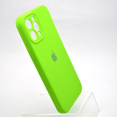 Чохол накладка Silicon Case Full camera для iPhone 12 Pro Max Green/Салатовий