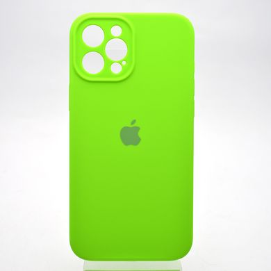 Чехол накладка Silicon Case Full camera для iPhone 12 Pro Max Green/Салатовый