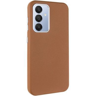 Кожаный чехол накладка Leather Case Metal Buttons для Samsung A16 Galaxy A165/A166 Коричневый