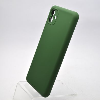 Силиконовый чехол накладка Silicon Case Full Camera Lakshmi для Samsung A045 Galaxy A04 Dark Green/Темно-зеленый