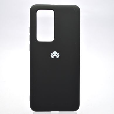 Чохол накладка Silicon Case Full Cover для Huawei P40 Pro Black/Чорний