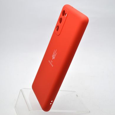 Чехол с патриотическим принтом Silicone Case Print Тризуб для Samsung G780 Galaxy S20 FE Red/Красный