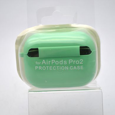 Чехол Silicon Case с микрофиброй для AirPods Pro 2 Spearmint/Мятный