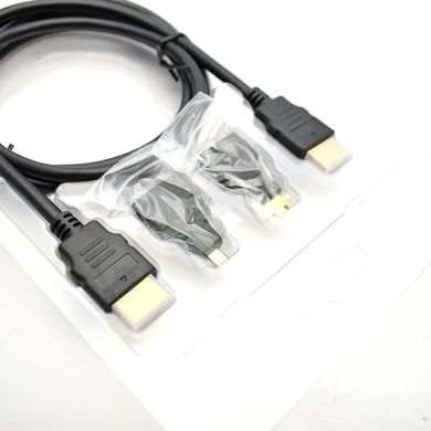 Кабель Epic HDMI 3in1 1.5m Black