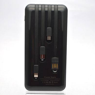 Внешний аккумулятор Power Bank EISEN EZ2254 с кабелями Type-c/Lightning/Micro USB cable 10000mHa Black