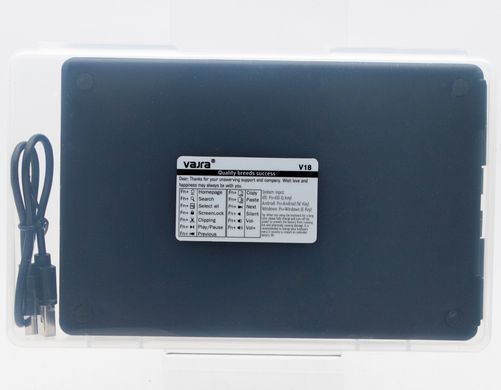 Беспроводная складная клавиатура Bluetooth VAJRA V18 Black (EN)