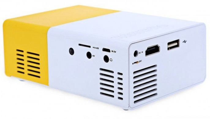Портативний проектор YG300 Yellow-White
