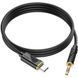 Кабель AUX Hoco UPA30 Type-c to 3.5mm (P) 1M Black (Черный)
