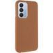 Кожаный чехол накладка Leather Case Metal Buttons для Samsung A16 Galaxy A165/A166 Коричневый