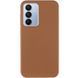 Кожаный чехол накладка Leather Case Metal Buttons для Samsung A16 Galaxy A165/A166 Коричневый