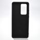 Чехол накладка Silicon Case Full Cover для Huawei P40 Pro Black/Черный