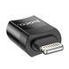 Перехідник OTG Hoco UA17 USB to Lightning/Type-c Black, Чорний