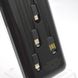 Зовнішній акумулятор Power Bank EISEN EZ2254 з кабелями Type-c/Lightning/Micro USB cable 10000mHa Black