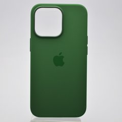 Чехол накладка Silicone Case Full Cover с MagSafe Splash Screen для iPhone 13 Pro Clover