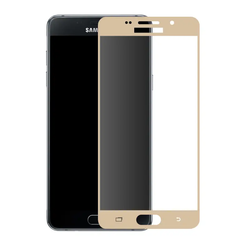 Защитное стекло Silk Screen для Samsung A600 Galaxy A6 (2018) (0.33mm) Gold тех. пакет
