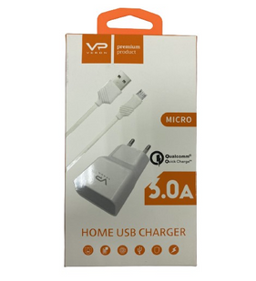 Зарядное устройство Veron AD-17C 3A QC 3.0 з кабелем Type-C White