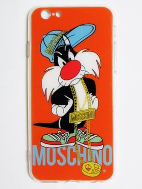 Чехол с мультяшными героями Moschino iPhone 6 Sylvester Red