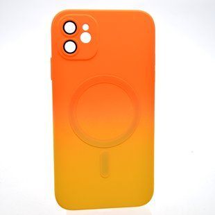 Чехол накладка с MagSafe Bright Case для Apple iPhone 11 Orange-Yellow