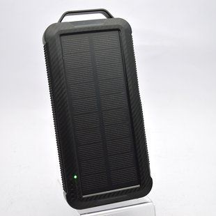 Зовнішній акумулятор з сонячною панеллю Solar Power Bank Veron SP3010 10000mHa Black/Чорний