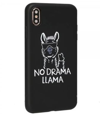Чохол з принтом (написом) Viva Print TPU Case для iPhone XS Max (24) (no drama llama)
