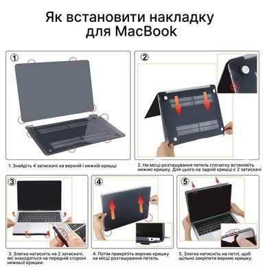 Чехол накладка Crystal Case with Logo для MacBook Pro 16'' M1 Pro 2021 (A4851) Black Matte