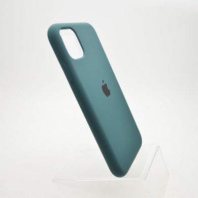 Чехол матовый с логотипом Silicon Case Full Cover для iPhone 11 Dark Green