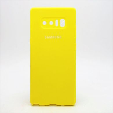 Матовий чохол New Silicon Cover для Samsung N950 Galaxy Note 8 Yellow Copy