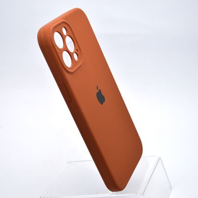 Чохол накладка Silicon Case Full camera для iPhone 12 Pro Max Brown/Коричневий