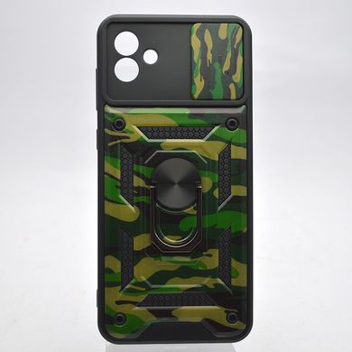 Чохол накладка Armor Case CamShield для Samsung A045 Galaxy A04 Army Green/Камуфляж зелений