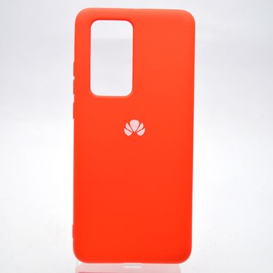 Чохол накладка Silicon Case Full Cover для Huawei P40 Pro Red/Червоний