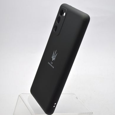 Чехол с патриотическим принтом Silicone Case Print Тризуб для Samsung G780 Galaxy S20 FE Black/Черный