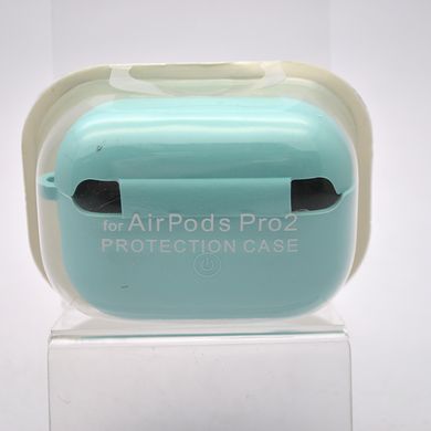 Чехол Silicon Case с микрофиброй для AirPods Pro 2 Mint/Бирюзовый
