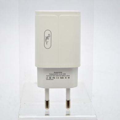 Зарядное устройство SkyDolphin SC06L 1USB 2.4A 12W с кабелем Lightning White/Белый