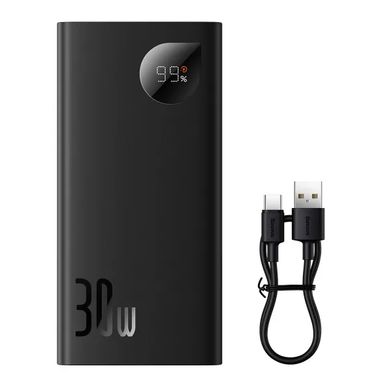 Внешний аккумулятор Power Bank Baseus Digital Display 10000mAh 30W Black (Черный) PPAD040101