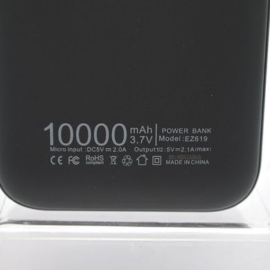 Внешний аккумулятор Power Bank EISEN Compact EZ619 10000mHa Black