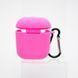 Чохол накладка Silicon Case Slim для AirPods Neon Pink