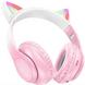 Великі безпровідні навушники (Bluetooth) Hoco W42 Cat ears Cherry Blossom