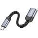 Перехідник OTG Hoco UA24 USB to Type-c Black