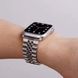 Ремешок для Apple Watch 42mm/44mm/45mm/49mm Bead Rolex Design Silver (Серебряный)