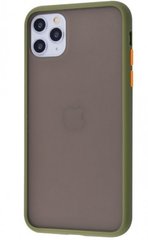 Чохол з напівпрозорою задньою кришкою Matte Color Case TPU для IPhone 11 Light Green Orange